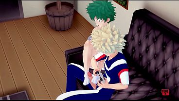 My Hero Academia Yaoi: Bakugo and Deku's Gaming Pleasure - Asian Japanese Manga Anime Hentai Gay Porn