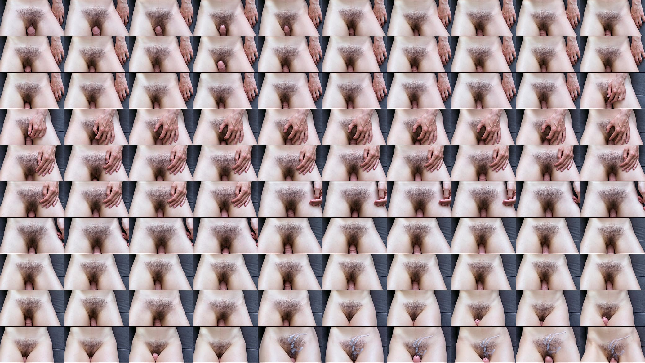 pov teasing masturbate and fuck milf hairy pussy close up cumshot 预览图