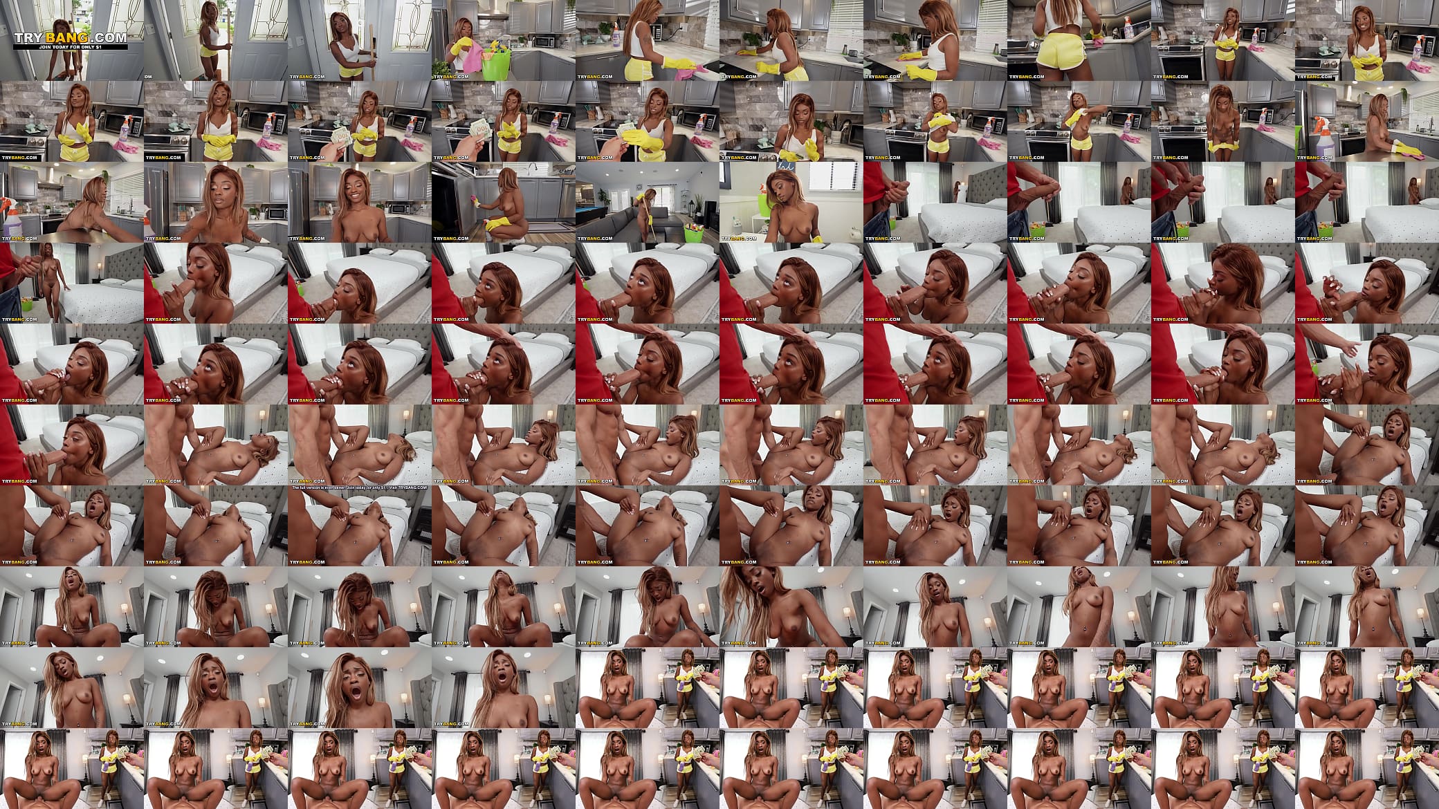 BANGBROS - My Dirty Maid Angel Sins Offers Up Them VIP Services For Extra Cash Money 预览图
