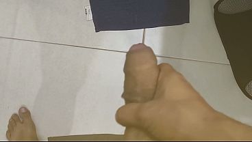 Cuckold masturbating