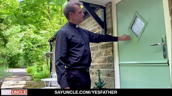 Download Video - Big cock priest pounds teen sinner bareback on couch