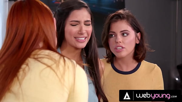 Download Video - Horny Lesbians Maya Kendrick & Gianna Dior Keep Teasing Uncomfortable Str8 Bestie Adriana Chechik