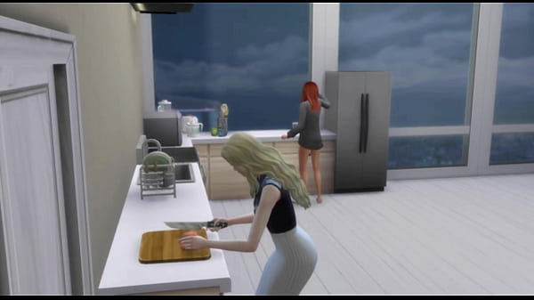 Two ladies in their twenties enjoying each othe...