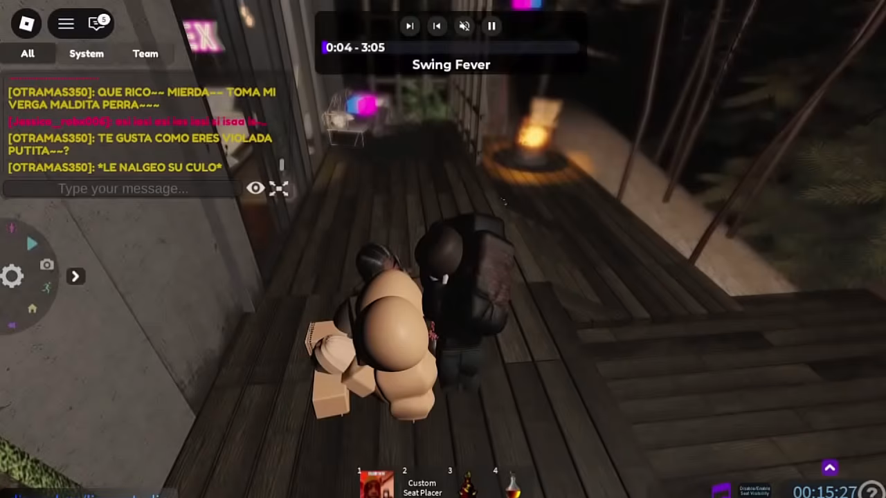 PERRA BLANCA Y SU AMIGA BRASILE&Ntilde_A SON COJIDAS I ROBLOX