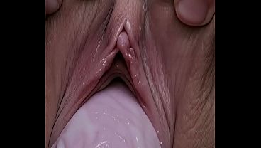 Big Titty Brunette Fucks A Massive Dildo Deep and Stretches Her Tight Pussy - AI BABE - VANESSA BODY