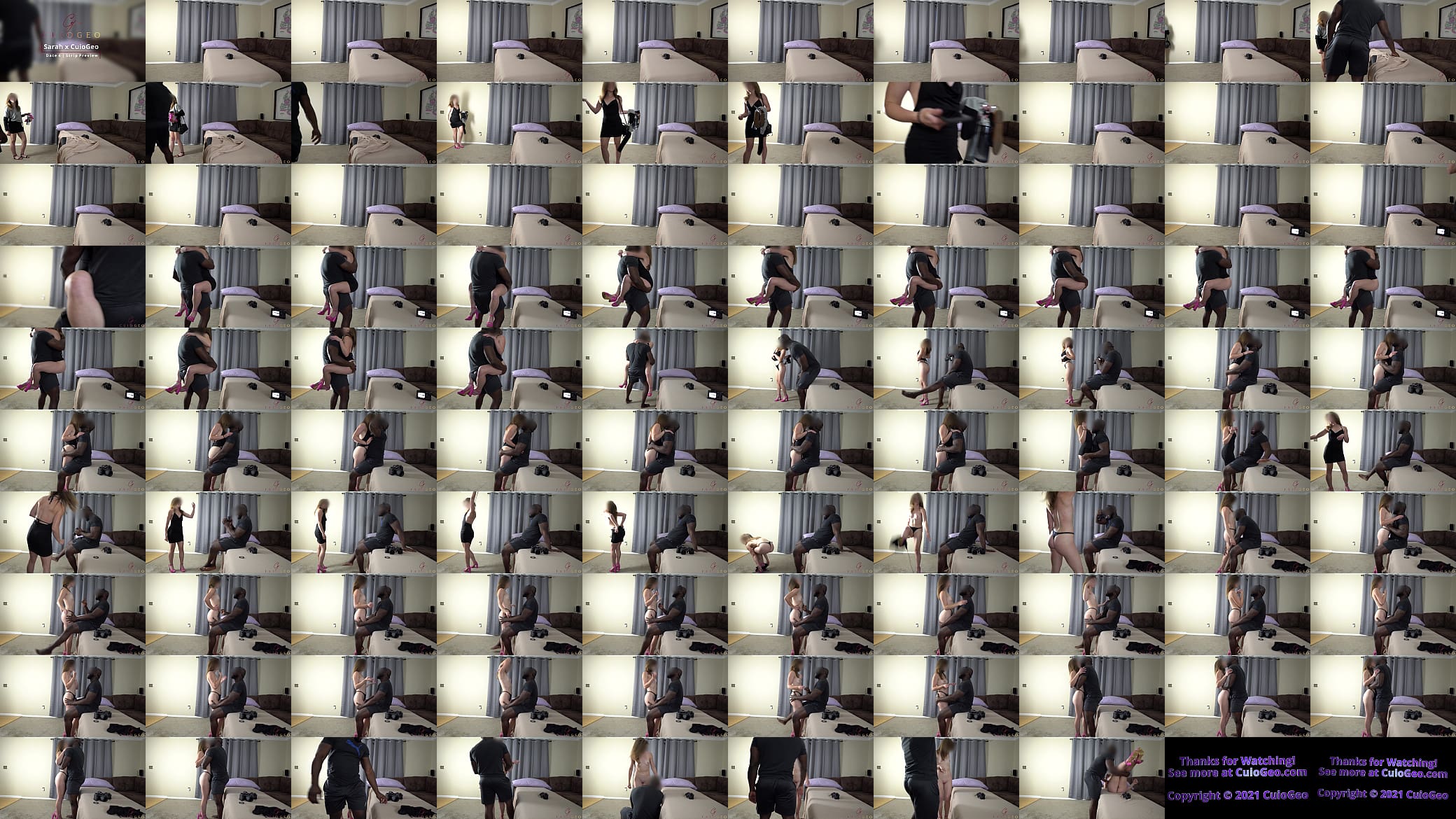 Petite hotwife does a strip tease for her BBC bull 预览图
