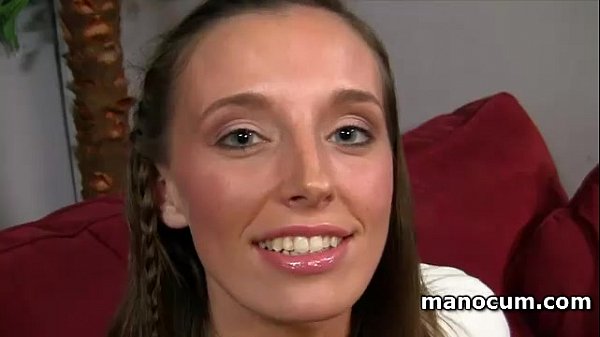 Sinful blonde hungry for sticky cum rubbing large dick in POV