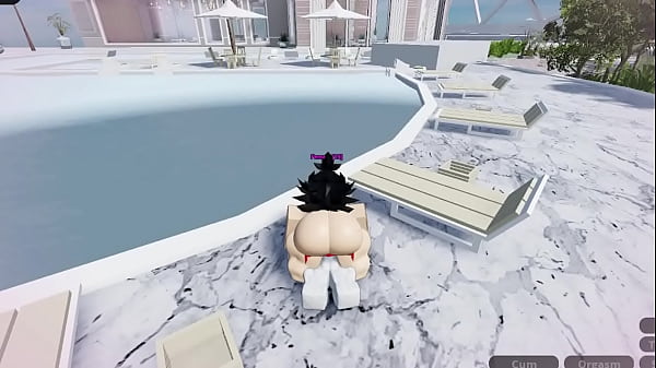 Chica linda obtiene por primera vez una verga dentro suya / Roblox CondoGoat