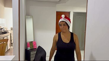 She came for Xmas gift and I fucked her black wet pussy