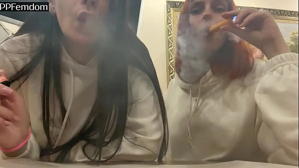 Double POV Spitting And Foot Domination In Socks With Two Smoking Mistresses Kira And Sofi