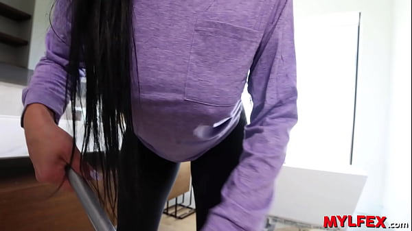 Mylfex - Perv Stepson Strokes his Mom while Cleanig