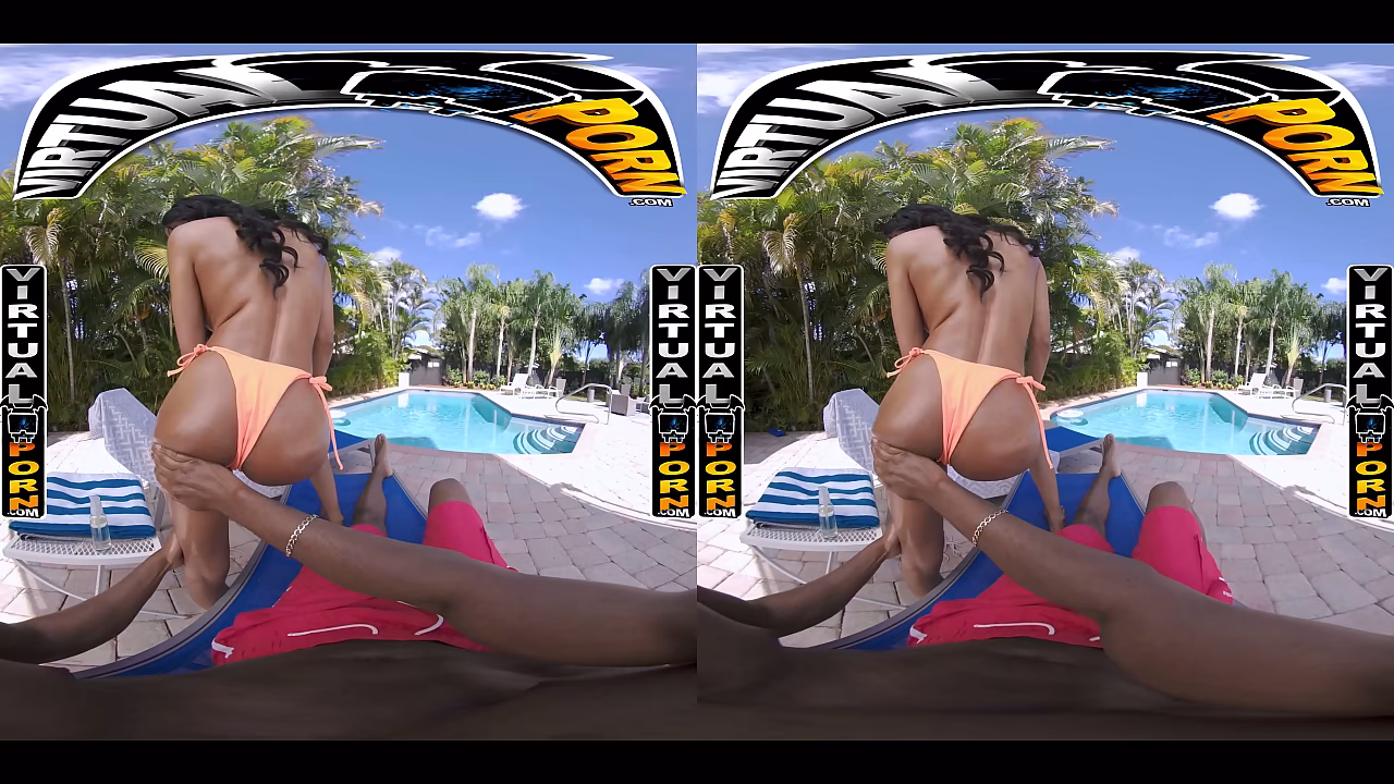 VIRTUAL PORN - Stunning Eden West Sizzles Under The Sun, Stripping Poolside For A Deep And Sensual Massage