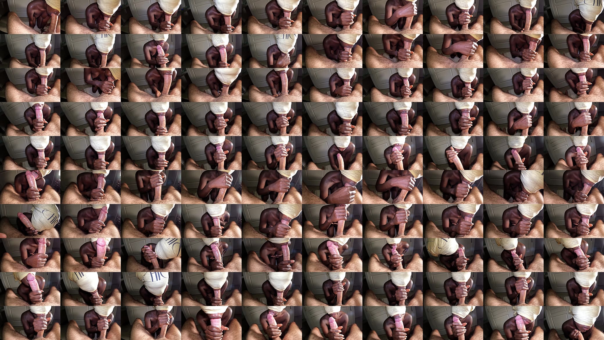 POV ebony teen blowjob and cum swallow amateur 预览图