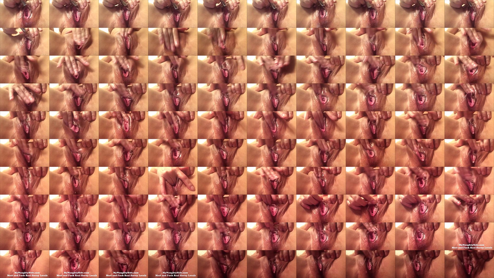 Closeup - Fingering Her Wet Pussy Until She Squirts 预览图