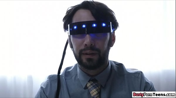 Nerd guy fucks milf in a virtual game