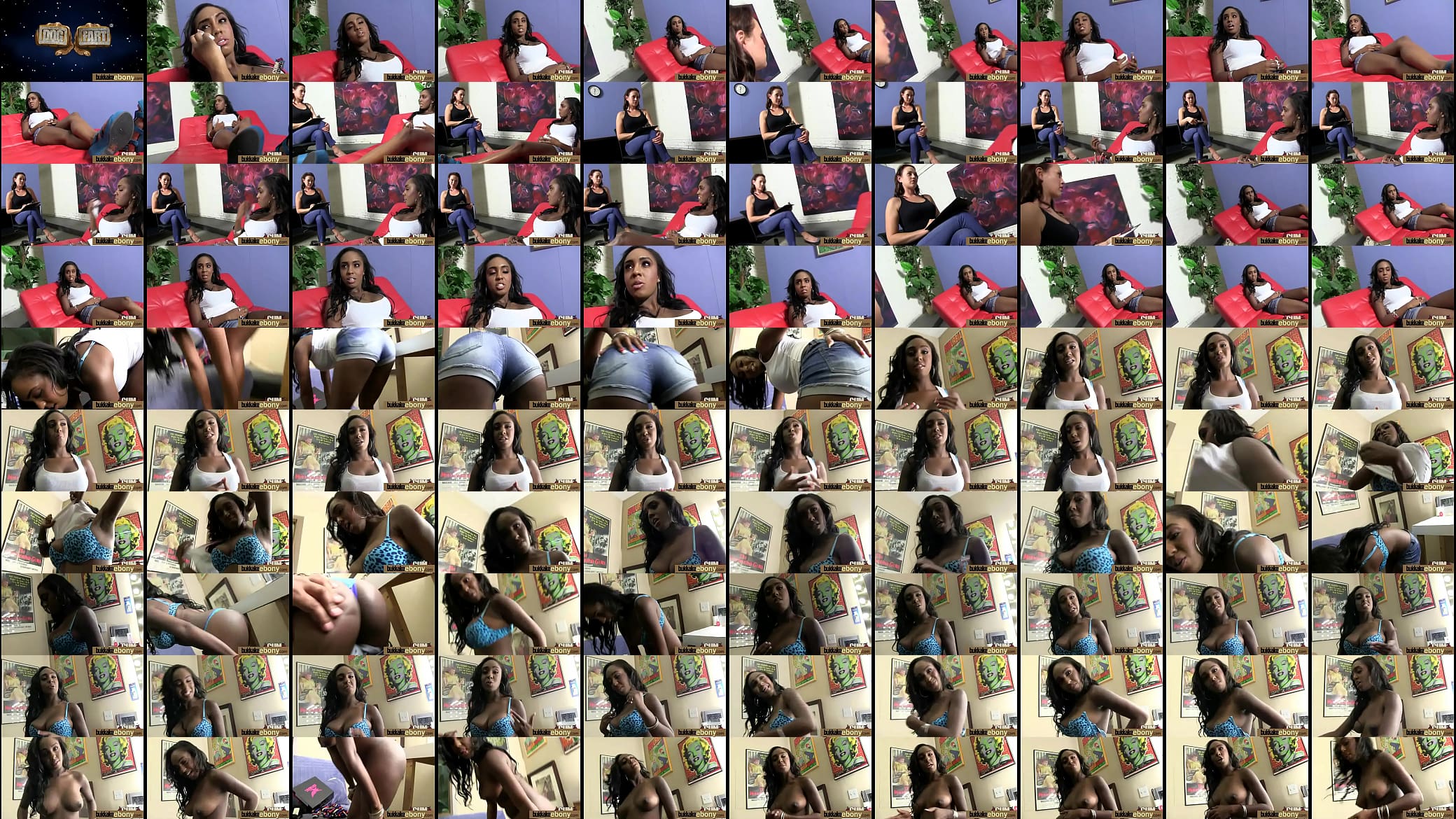 Gorgeous ebony lady sucks white dicks and gangbang fucking 9 预览图