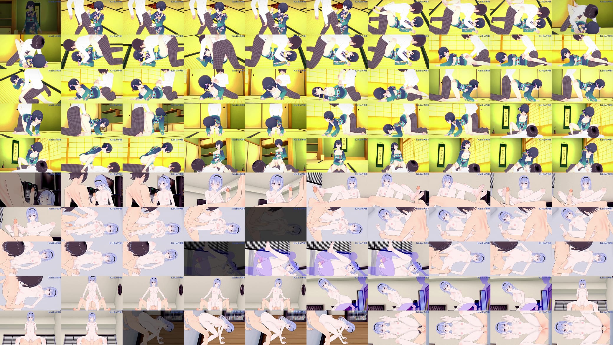 Rinze Morino and Hana Suzuki intense sex. - THE IDOLM@STER SHINY COLORS Hentai 预览图