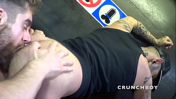 Handsome bearded guy fucked by a dominant tattooed guy