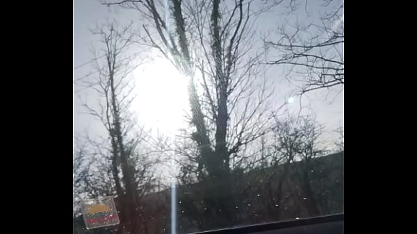 Going down the road with my tits out