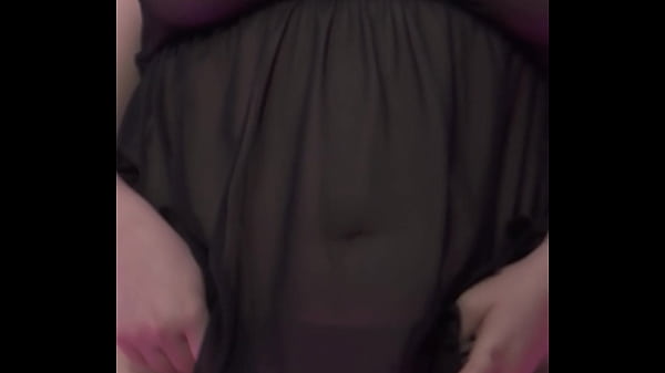 SH Her panties are covered in cum after a creampie while she fucks him with a strap-on