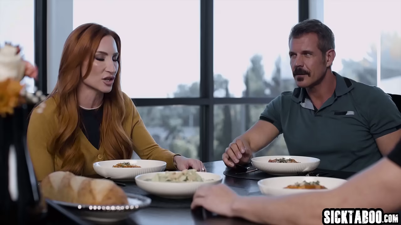 Stepdad fucked stepsons fake girlfriend and babe got paid for her services