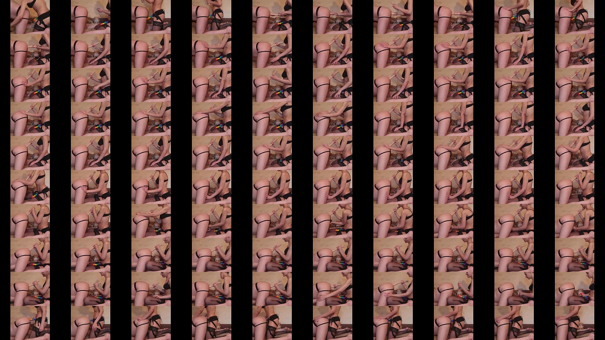homemade Femdom dildo and Strapon Russian Domination slave men 预览图