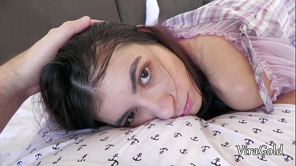 Petite Stepdaughter Luna looks Cock and Tastes Cum