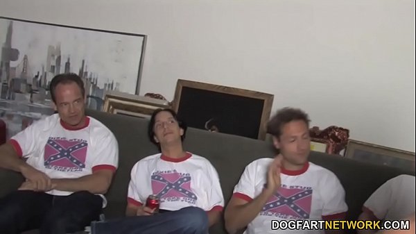 Ebony Lux Play Gets r. With Gangbang
