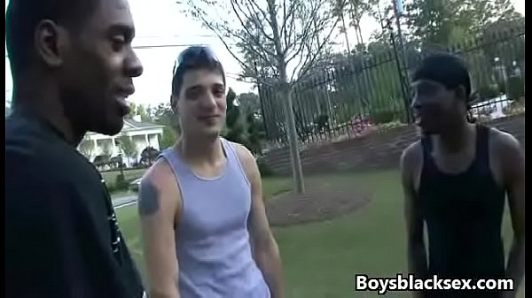Blacks OnBoys - Black Gay Dude Fuck White Twink...