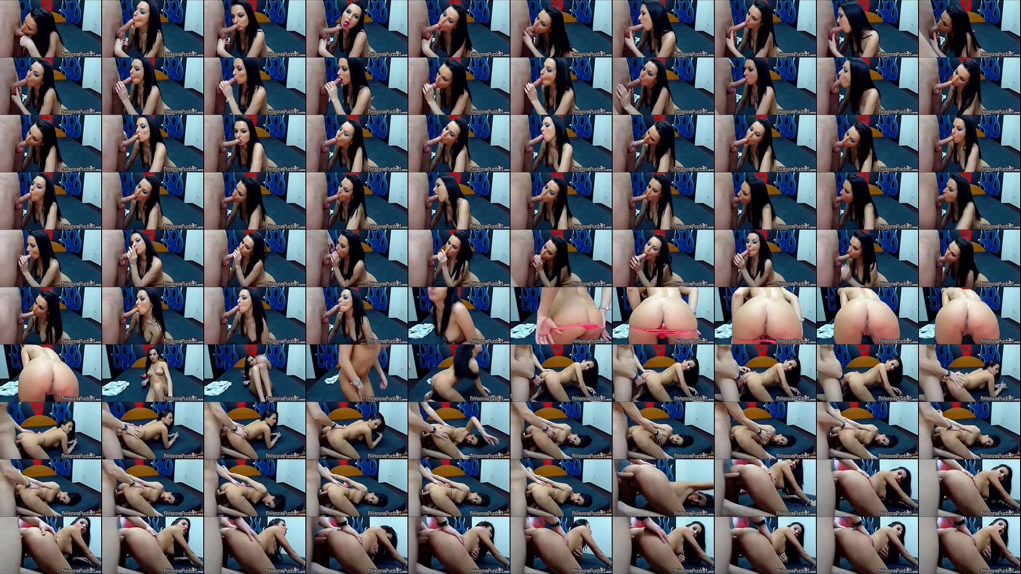Amazing brunette blowjob fuck 预览图