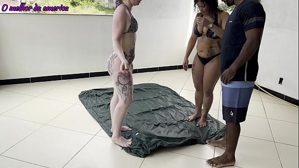 Boy did he do well after helping two whores with a very easy task to make up for it, they let him fuck them hard
