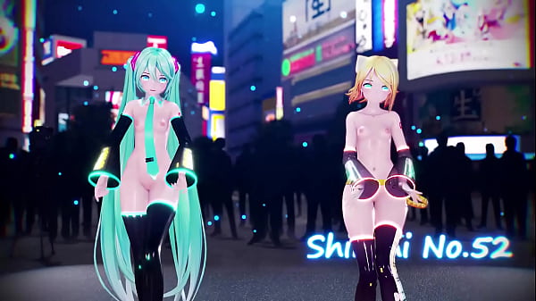 Download Video - Miku & Rin Sexy Naked Dance - Heart Pie Dance Hall MMD by Shinshi52