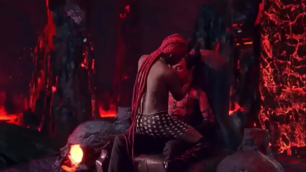 busty redhead fucks satan