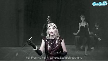 Chloe Cherry masturbates on the Sybian in her Roaring 20's outfit