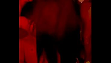 Threesome at the Swingers Club: Explosive Finale with a Milk Bath in Front of My Little Horn