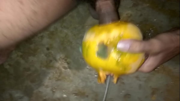 Indian guy fucking papaya