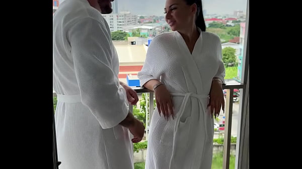 HOTEL ROOM Fucking My BUSTY Workmate HARD & DEEP