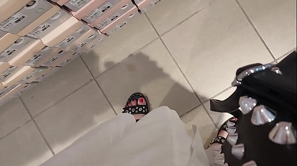 In the shop with your Italian stepmother she spies on her as she tries on these sexy clothes and puts her tits in your face
