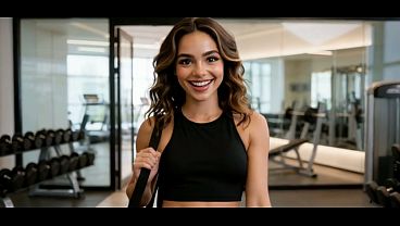 I seduce the gym trainer to fuck me when the gym closes - ai porn