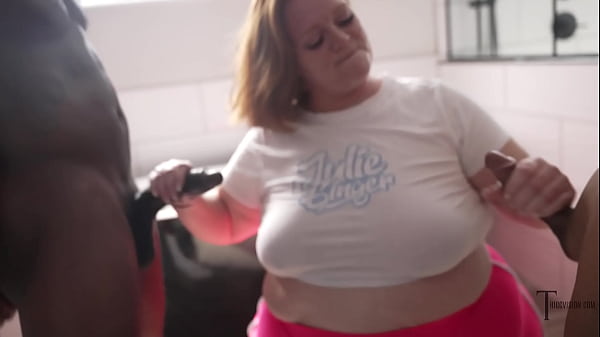 SSBBW JULIE GINGER GETS HER FACE FUCKED HARD IN BBC BLOWBANG
