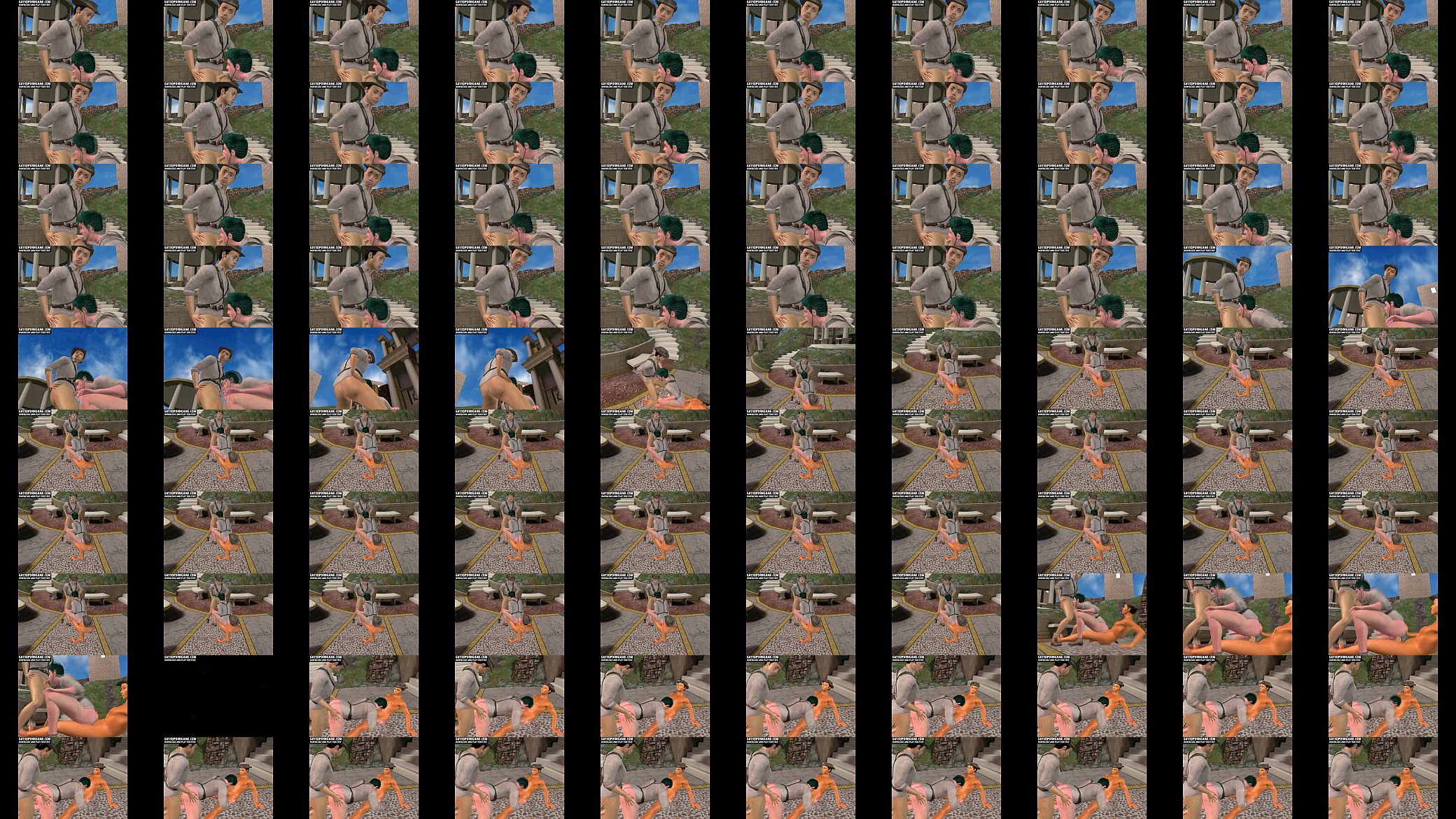 3D cartoon hunk sucks cock while getting fucked 预览图