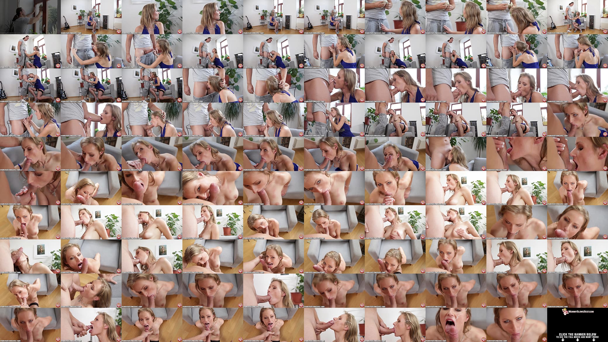 MommyBB Young Mature Blond MILF sucking he cleaning boy 预览图