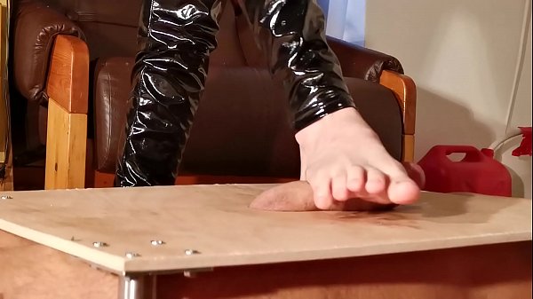 Barefeet cock stomping slapping & massage pt1 HD