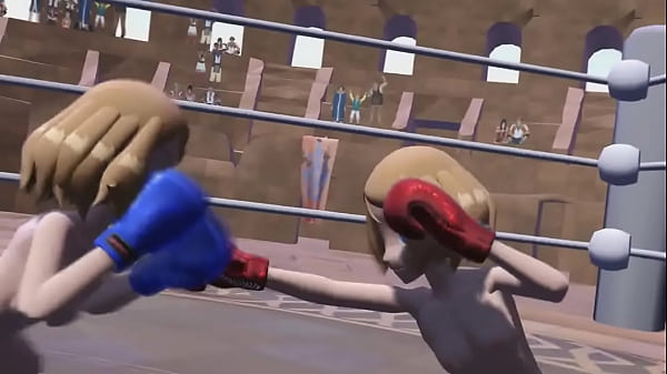 (MMD) Serena VS Serena Pokemon Mirror Boxing Match Catfight