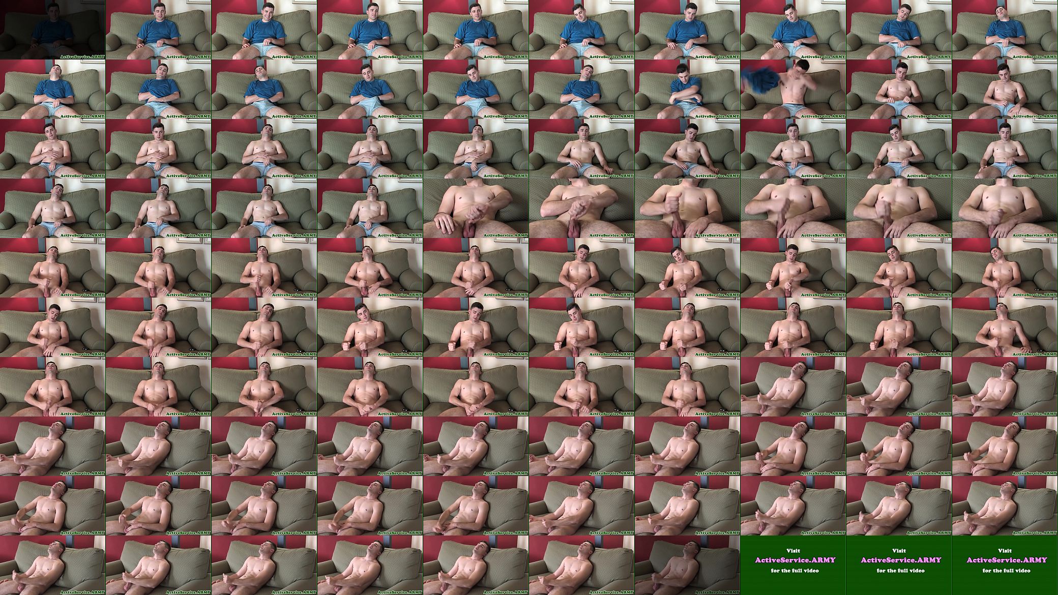 Amateur military hunk strokes his fat cock 预览图
