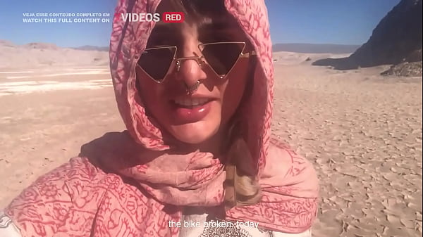 Having sex in an abandoned bus in the desert!