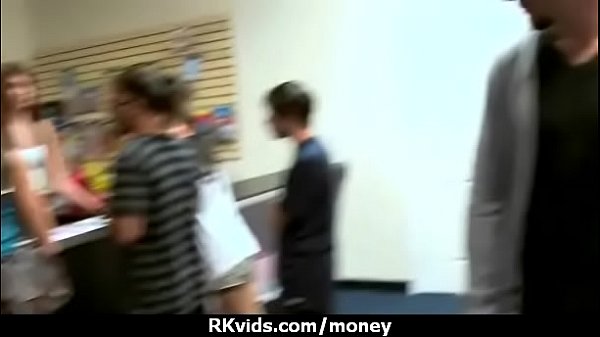 Slutty amateur babe is paid cash from some crazy public sex 29