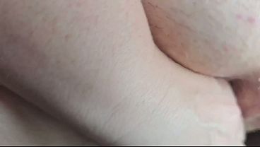 Fat woman met black man at the bus stop, took him home, jerk off his cock and empty his cum her pussy & used it to masturbate
