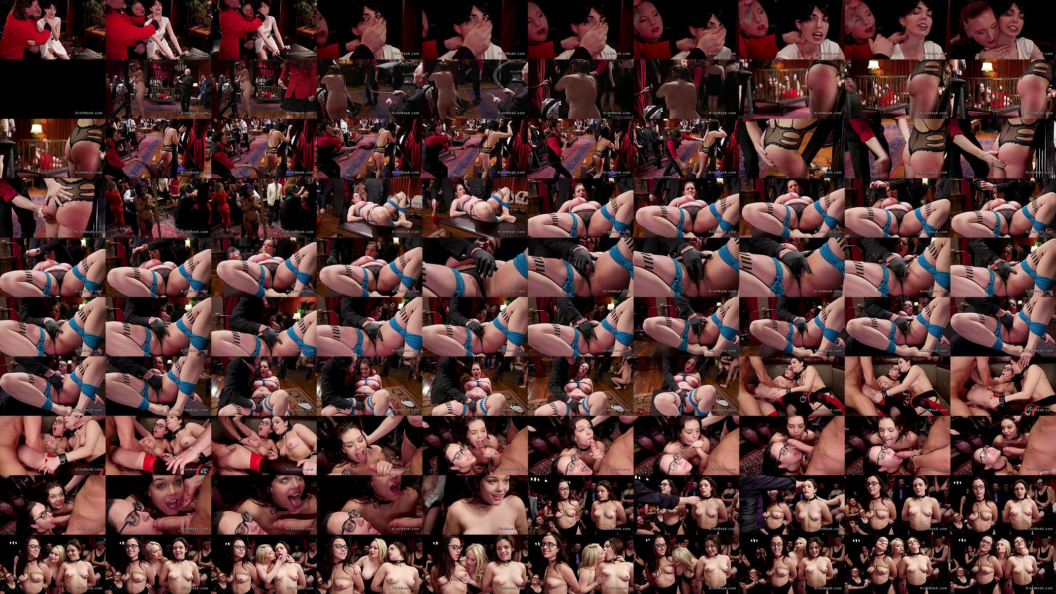 Hot group of slaves getting whipping 预览图