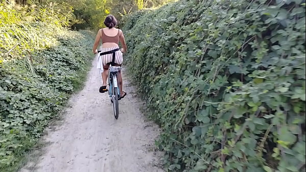 College girl skip class to ride dick on BMW Backseat